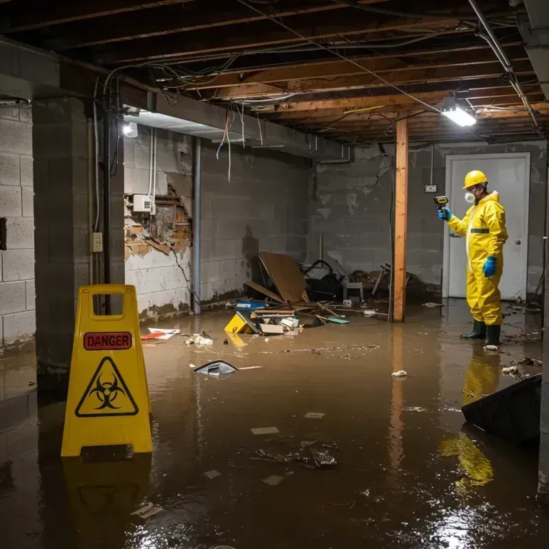 Flooded Basement Electrical Hazard in Toftrees, PA Property